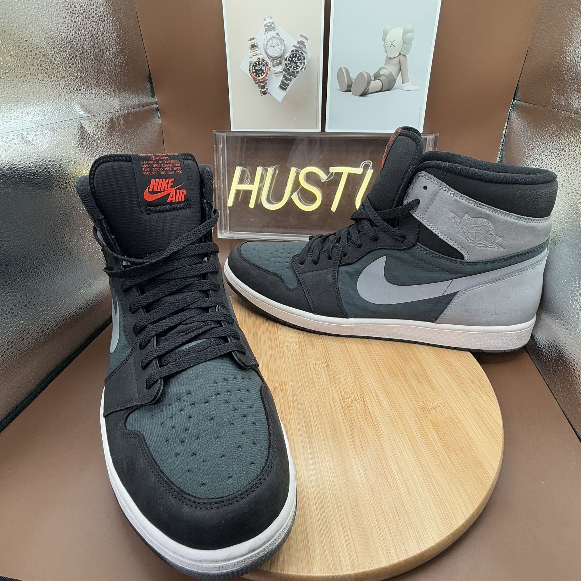 Jordan 1 Retro High Element Gore-Tex Black Particle Grey Men’s S