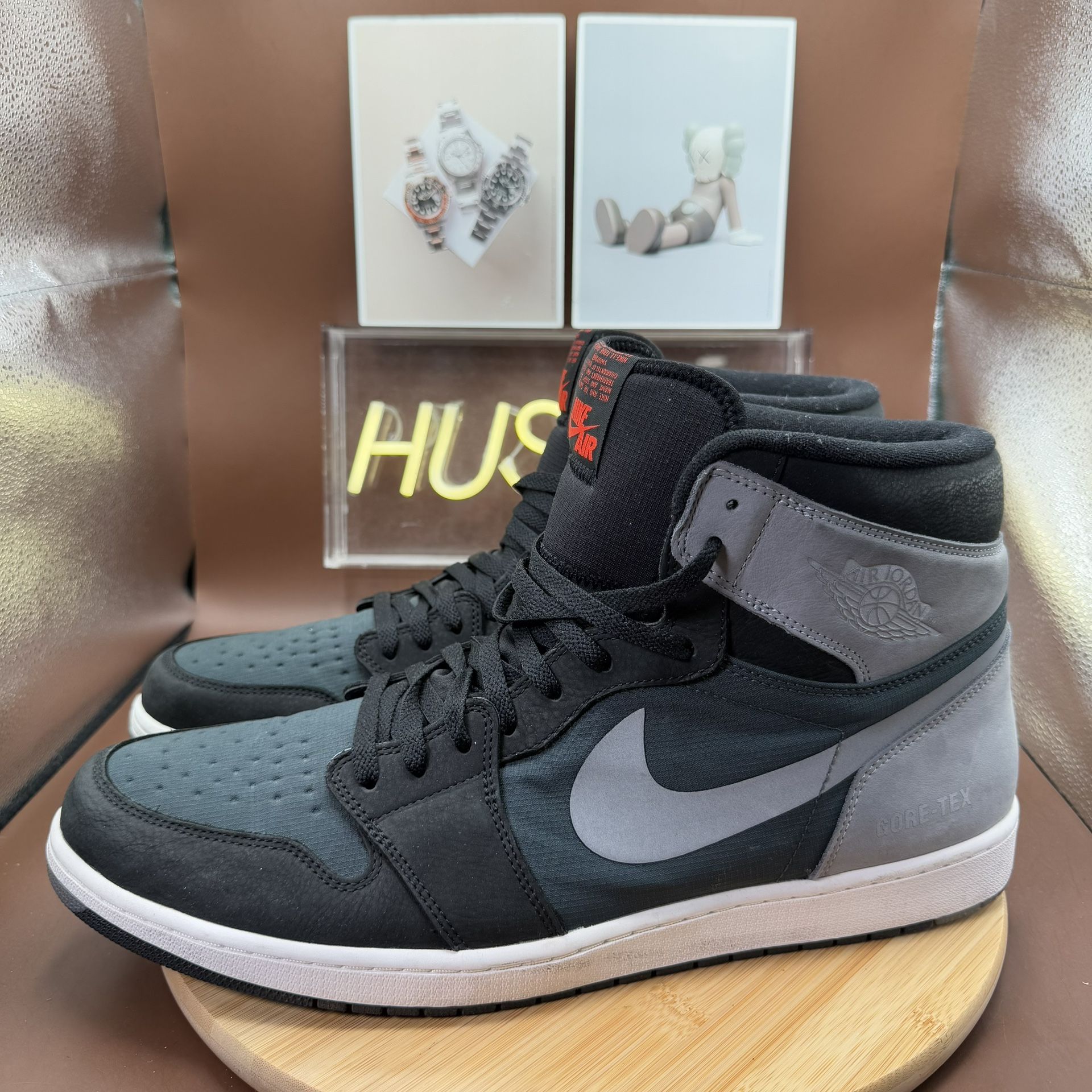 Jordan 1 Retro High Element Gore-Tex Black Particle Grey Men’s S - photo 3