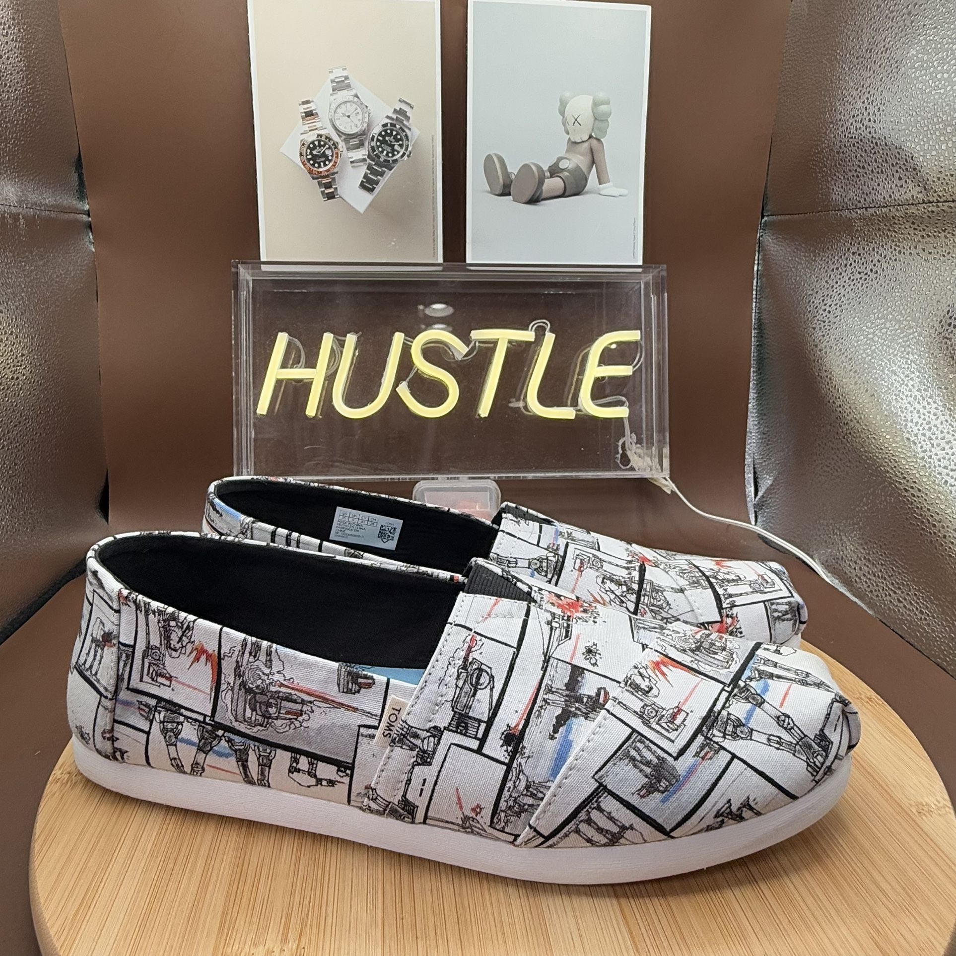 Disney X TOMS Star Wars Slip-On Shoes Men’s Sz 10 - photo 2