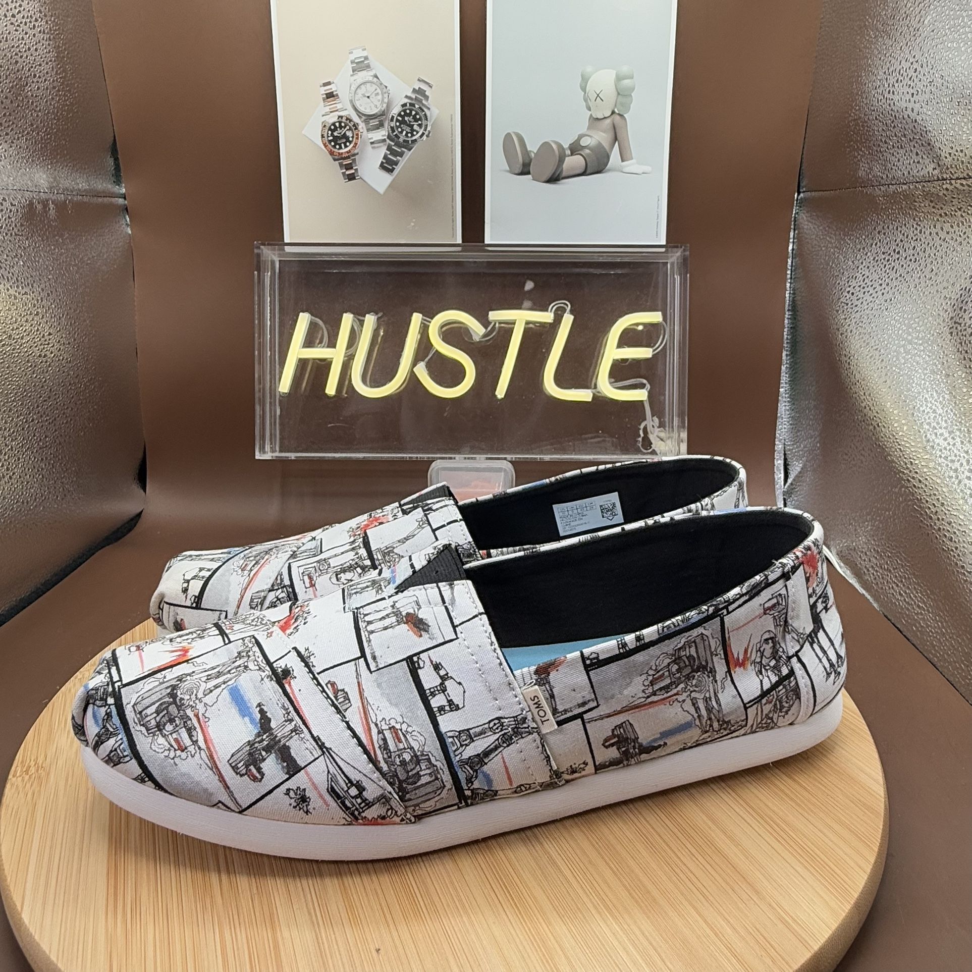 Disney X TOMS Star Wars Slip-On Shoes Men’s Sz 10 - photo 3