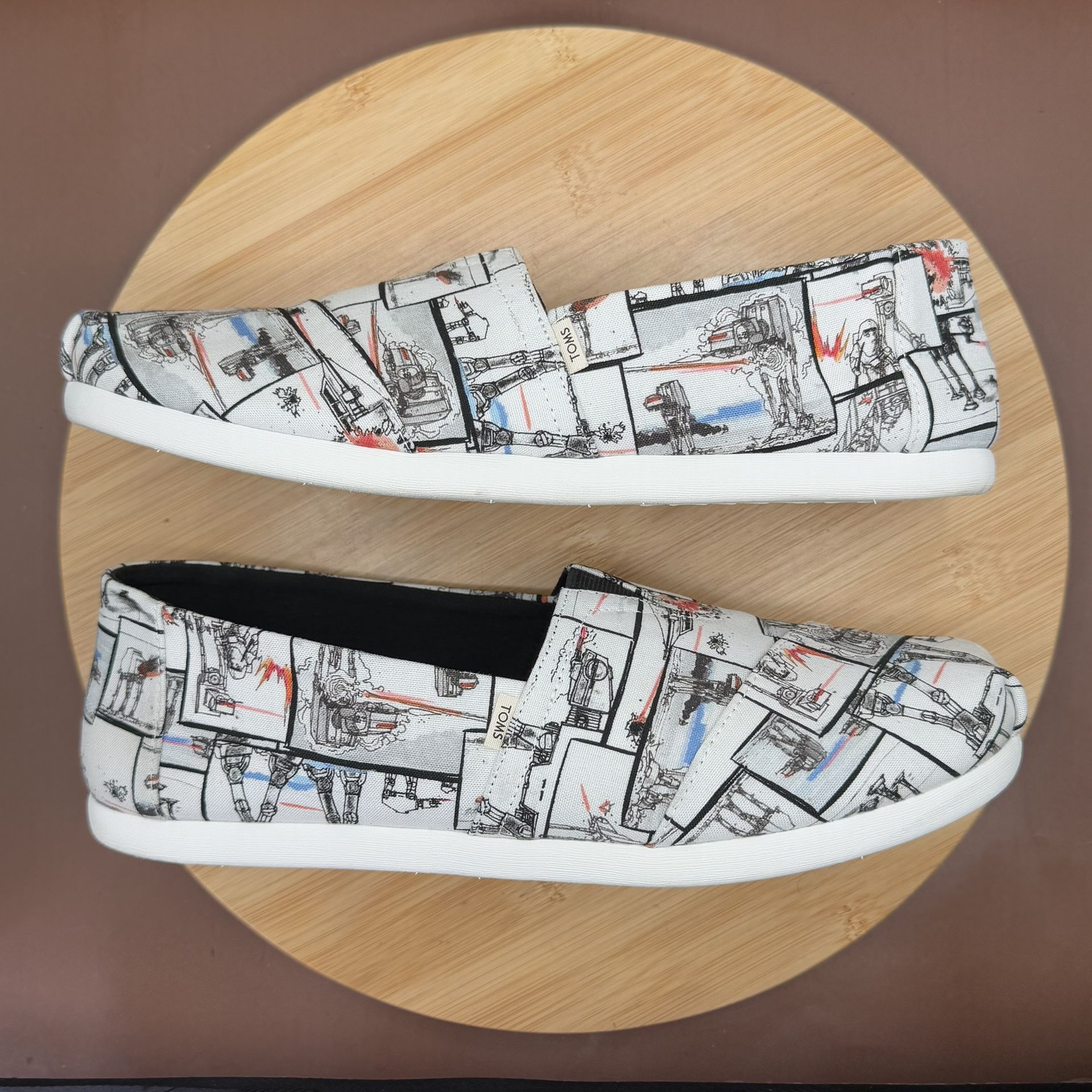 Disney X TOMS Star Wars Slip-On Shoes Men’s Sz 10 - photo 4
