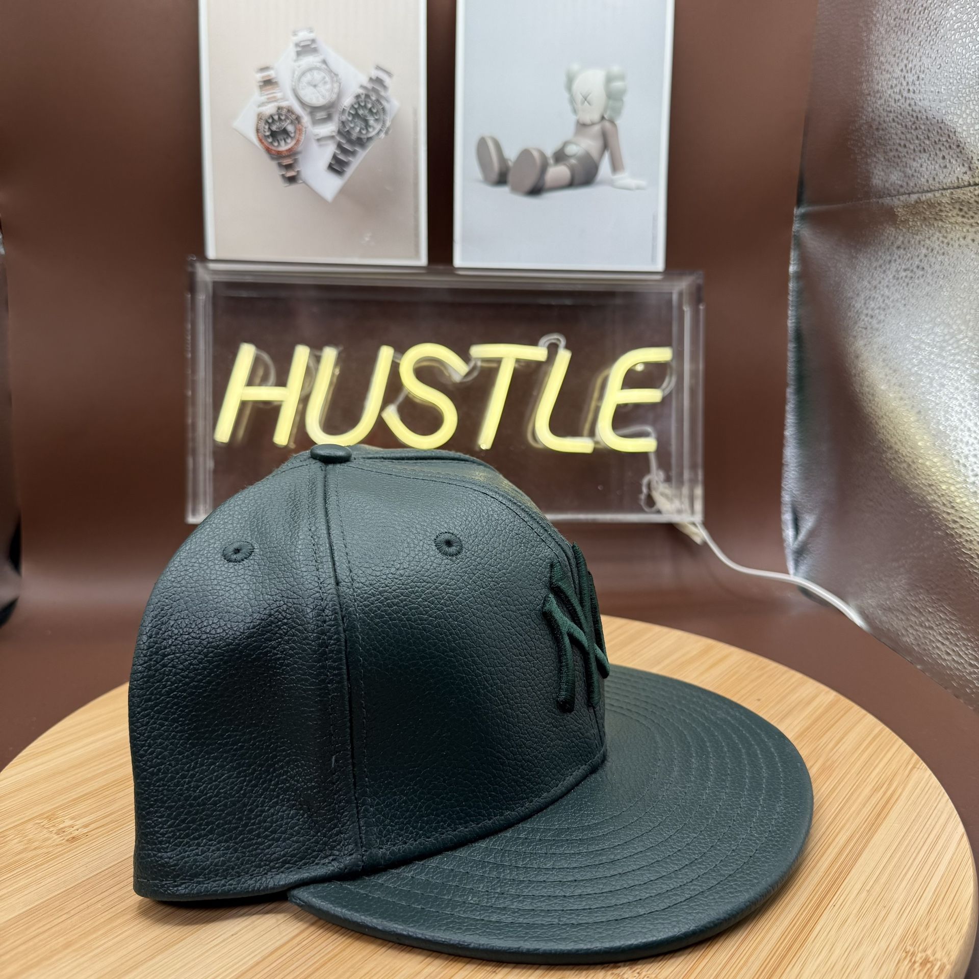 Vintage New Era Yankees Leather Fitted 7 7/8 - photo 2