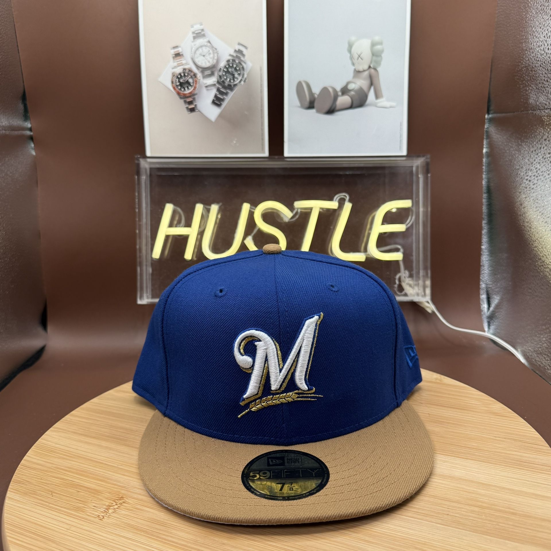 New Era 59FIFTY Milwaukee Brewers Fitted MLB Authentic Size 7 7/