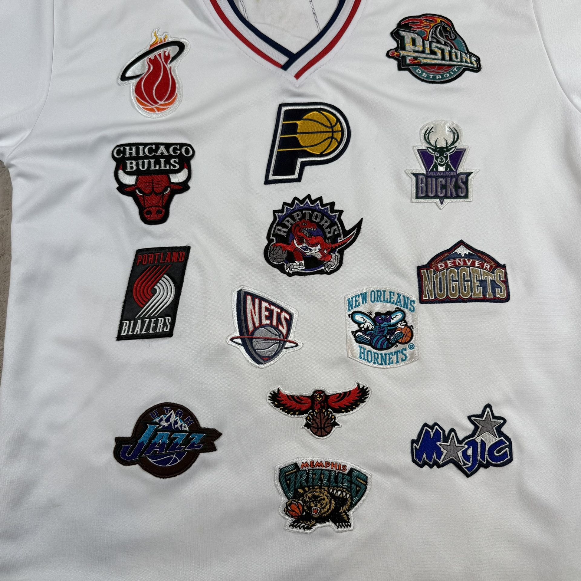 Vintage Y2K NBA Custom Logo Embroidered patch Jersey Men’s Large - photo 3