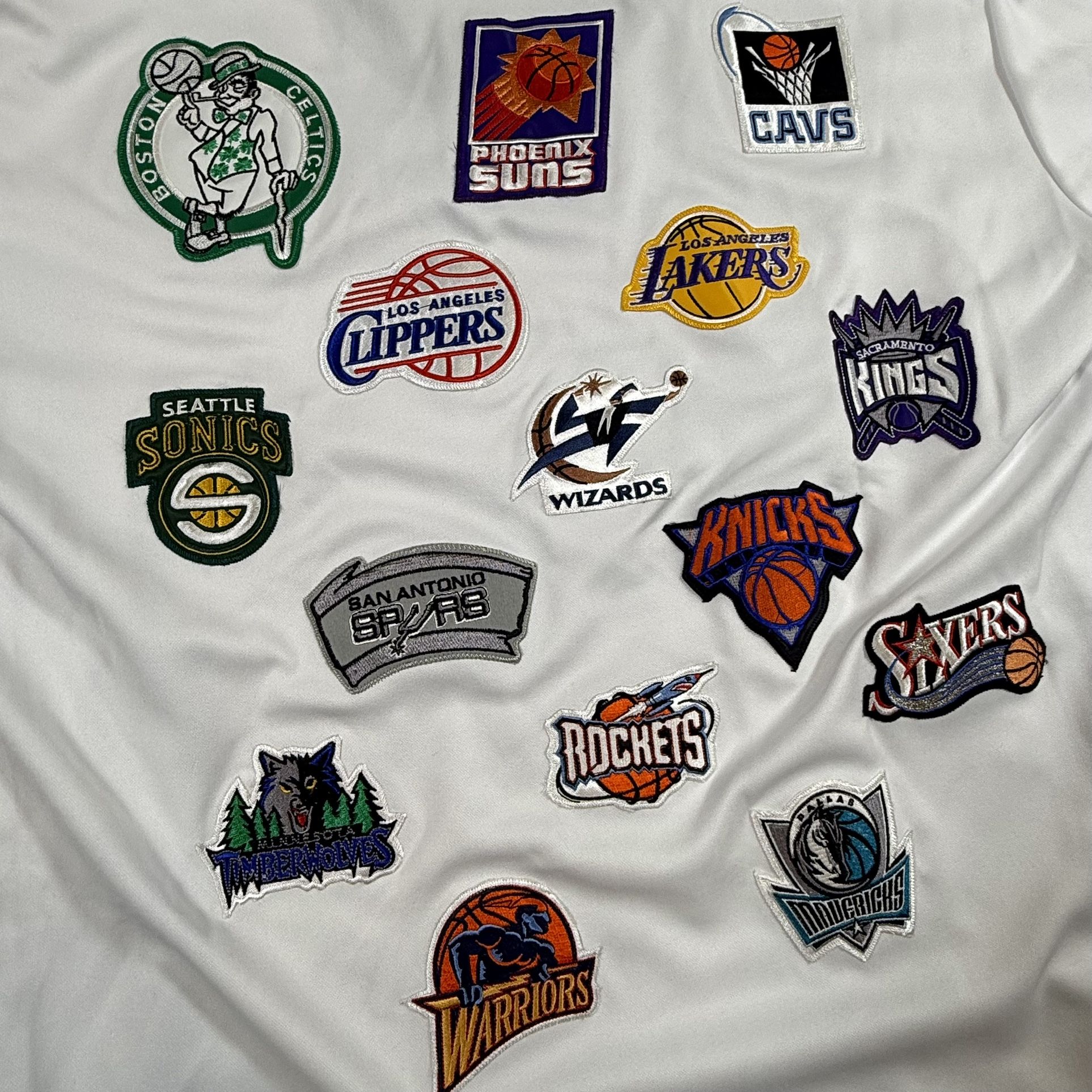 Vintage Y2K NBA Custom Logo Embroidered patch Jersey Men’s Large - photo 4