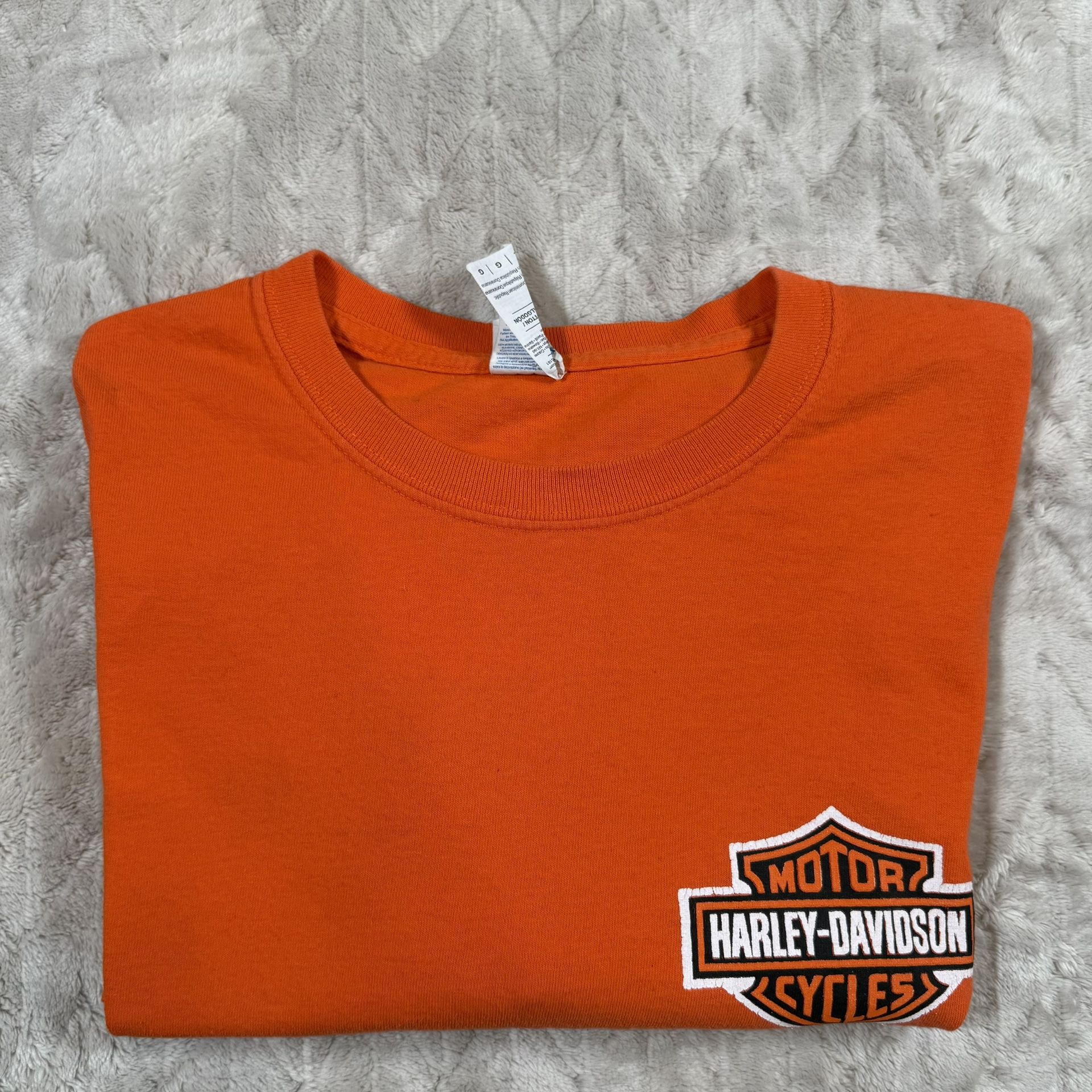 Harley Davidson Retro Shirt Adult Size L Aruba Short Sleeve