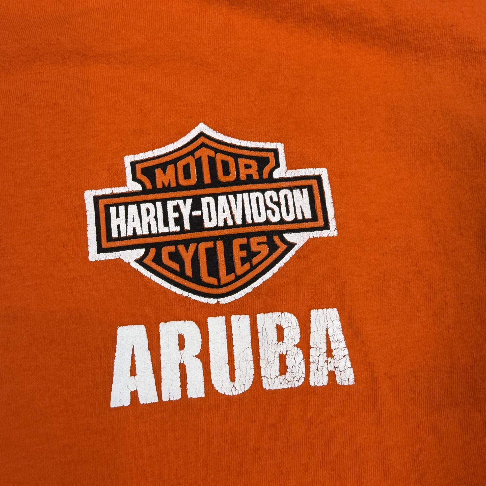 Harley Davidson Retro Shirt Adult Size L Aruba Short Sleeve - photo 5