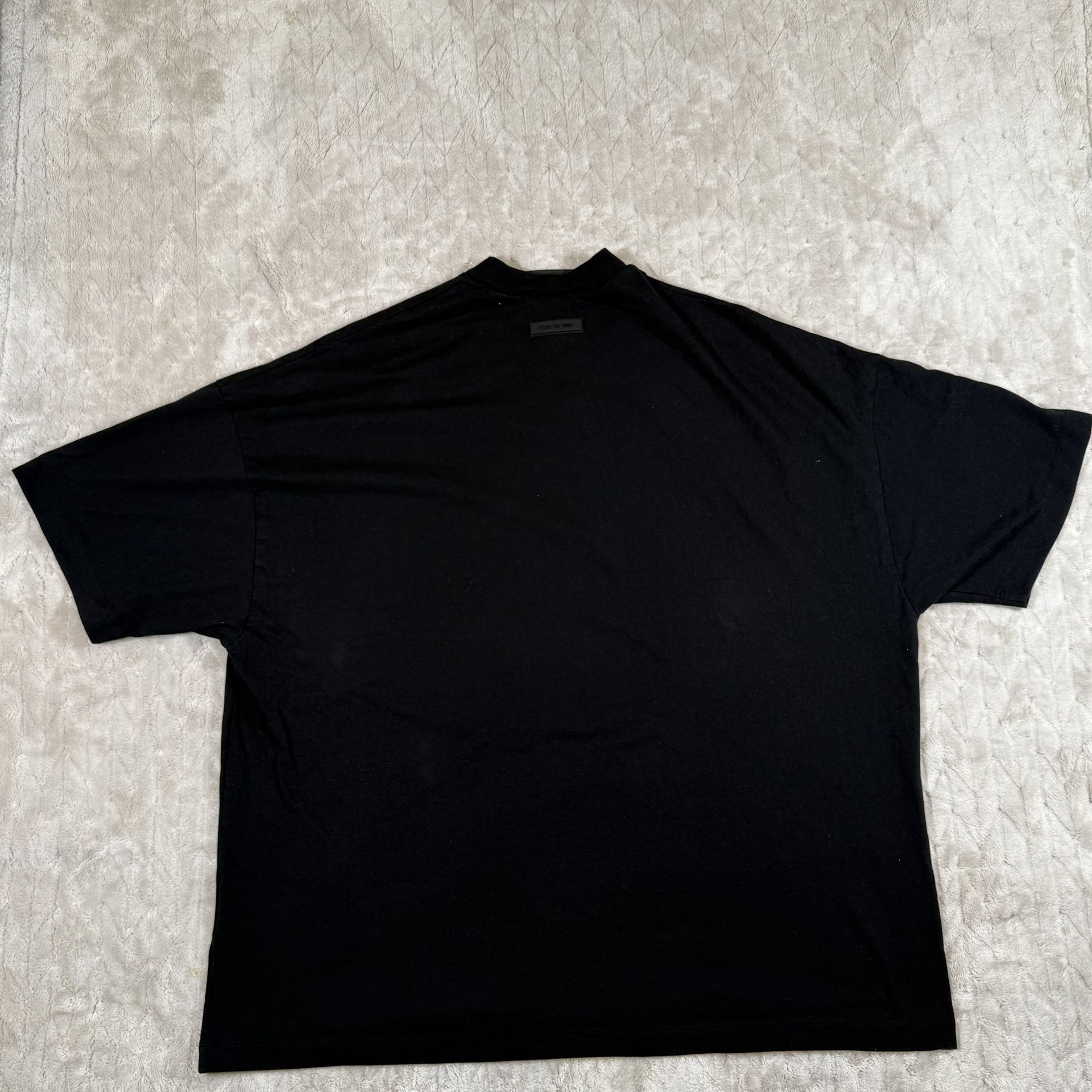 Fear Of God Essentials V Neck Shirt Oversized Jet Black Large - photo 3