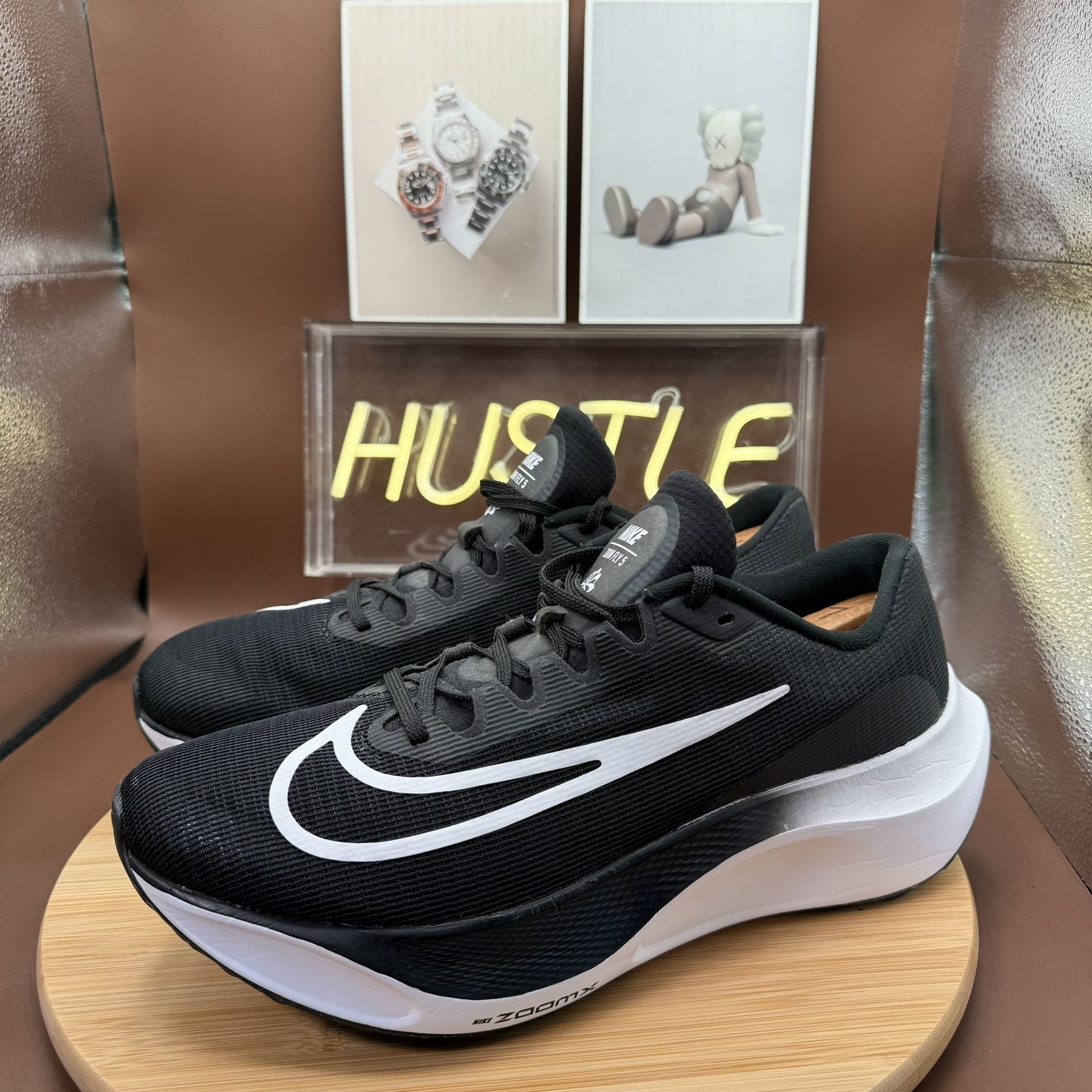 Nike Zoom Fly 5 Running Shoes Black/White Men's Size 11 - photo 3