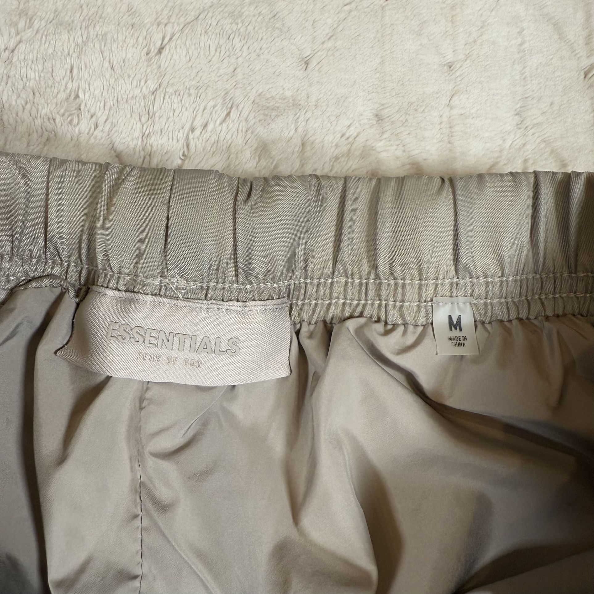 Fear Of God Essentials Nylon Track Pants Dessert Taupe M - photo 5