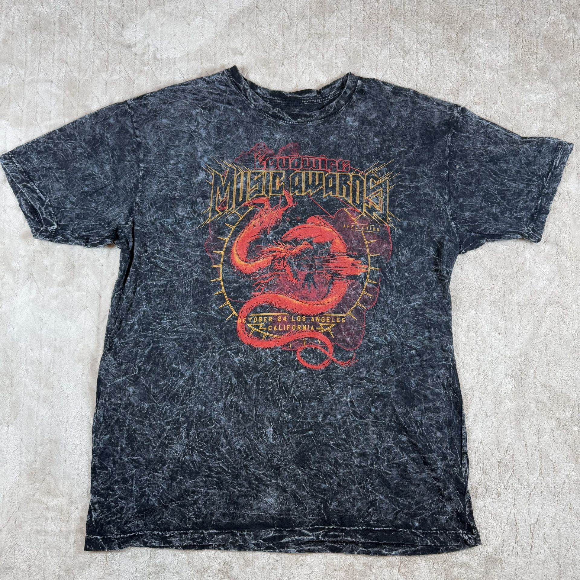 Affliction Loudwire Music live fast Skull & Crosses 2XL T-Shirt