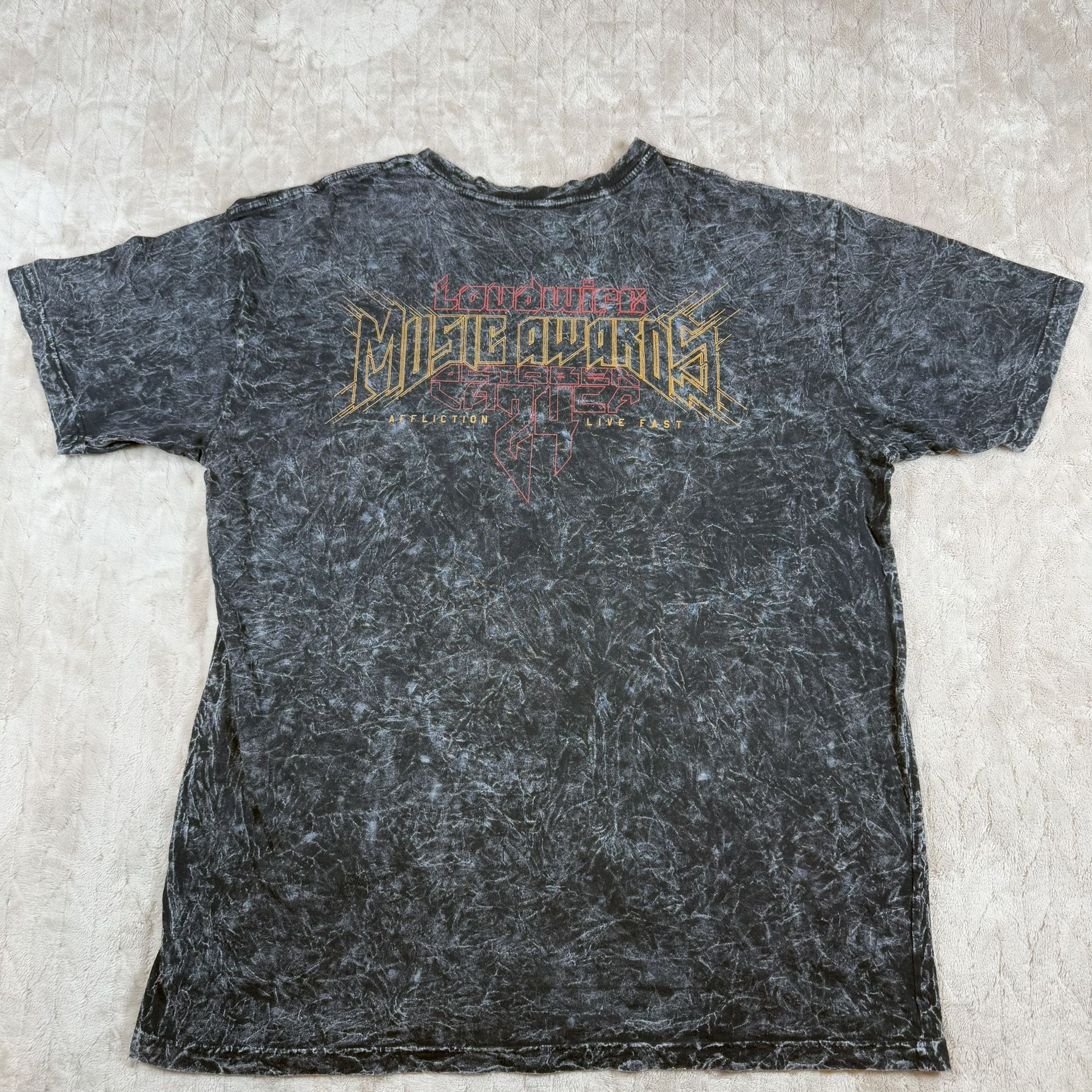 Affliction Loudwire Music live fast Skull & Crosses 2XL T-Shirt - photo 2