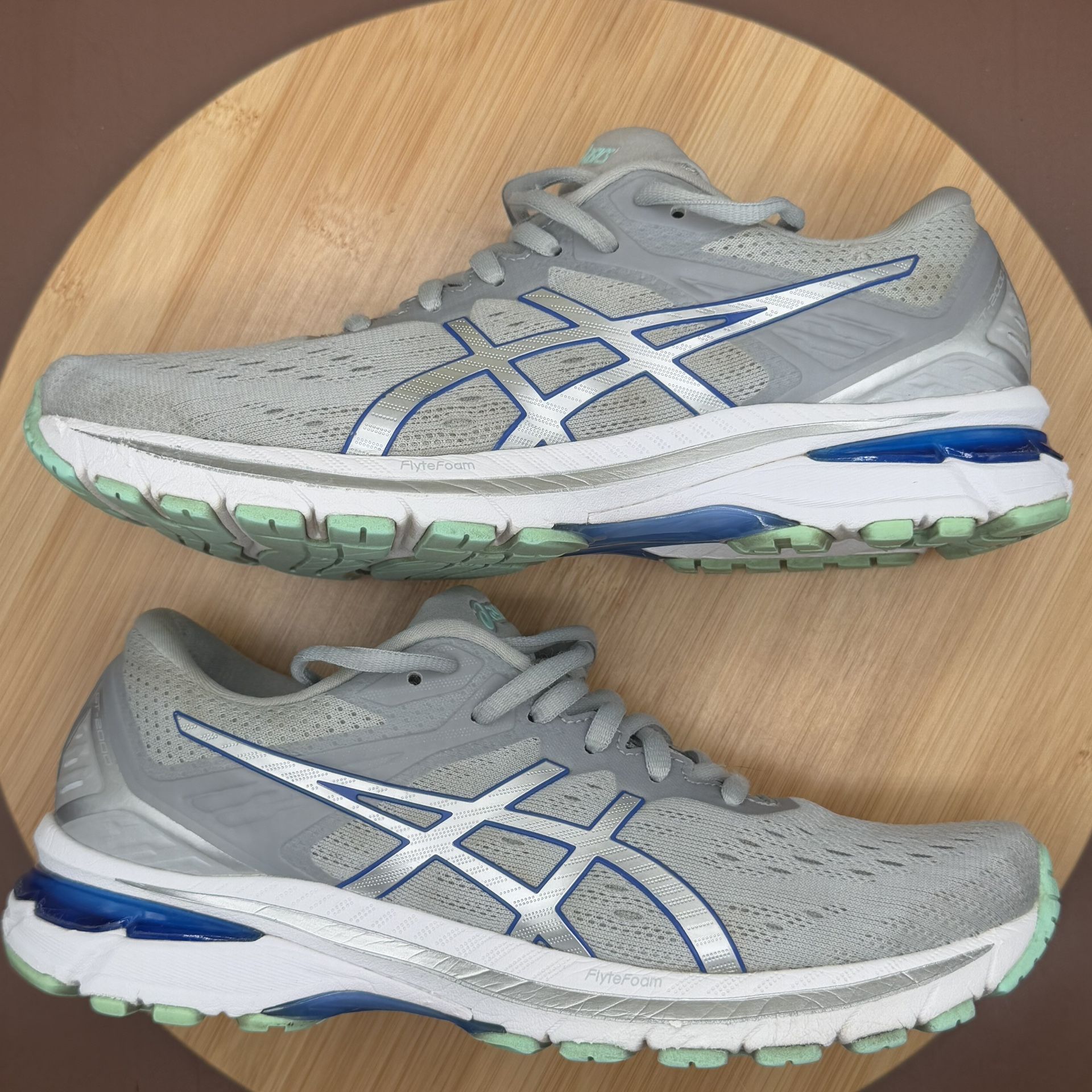 ASICS Women’s GT-2000 9 'Light Grey Blue' Sz 8 - photo 4