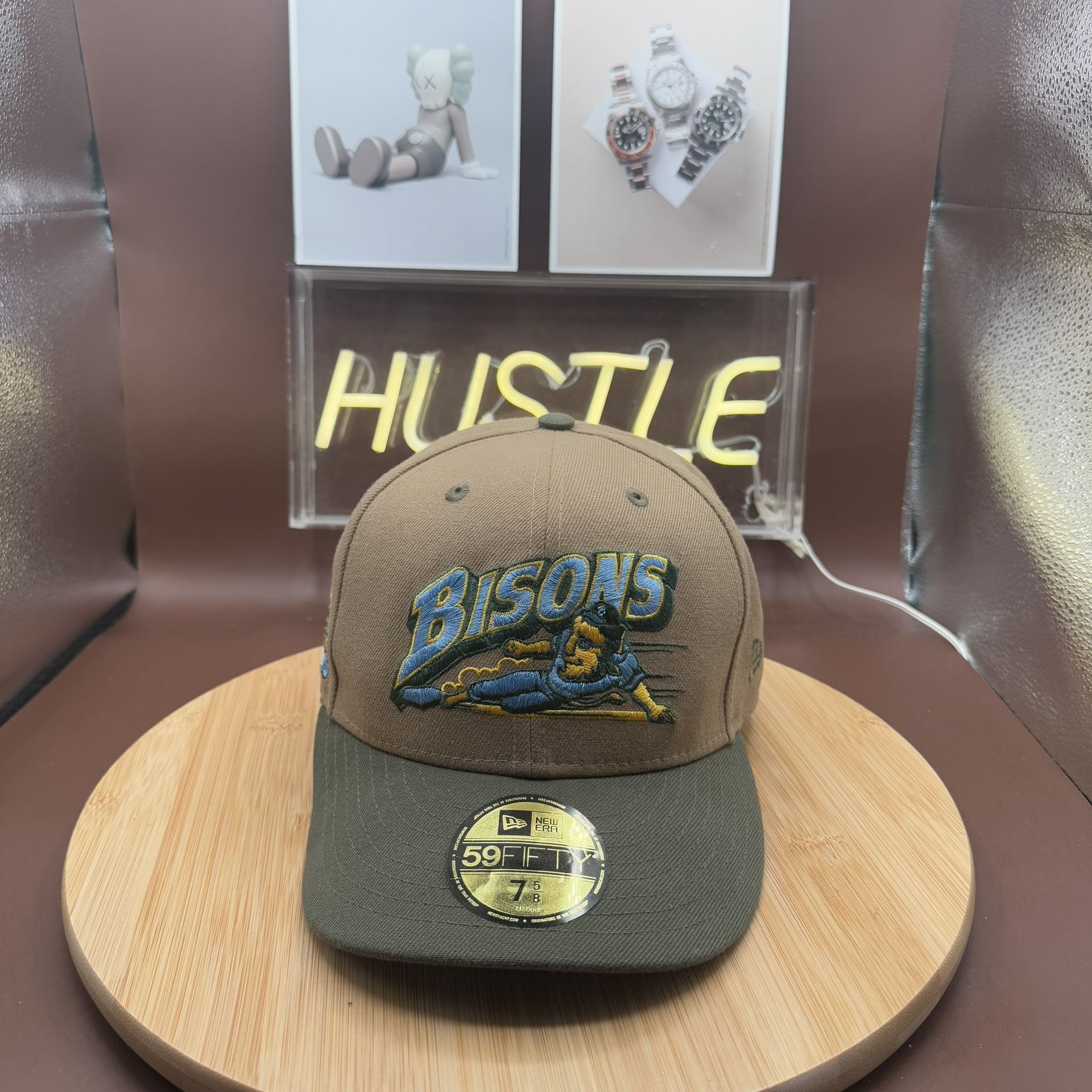 Buffalo Bisons New Era Lamar Valley 59Fifty Fitted Hat Size 7 5/ - photo 3