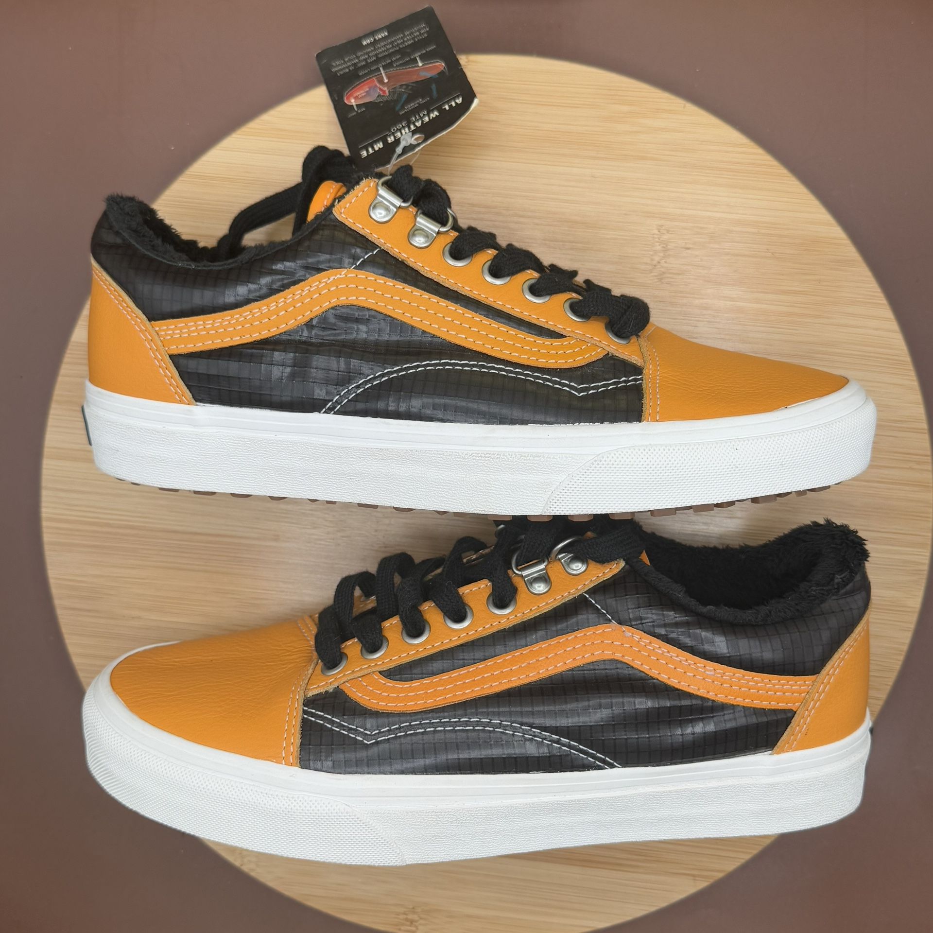 VANS Old Skool MTE Leather All Weather Apricot Black Men's 7.5 - photo 4