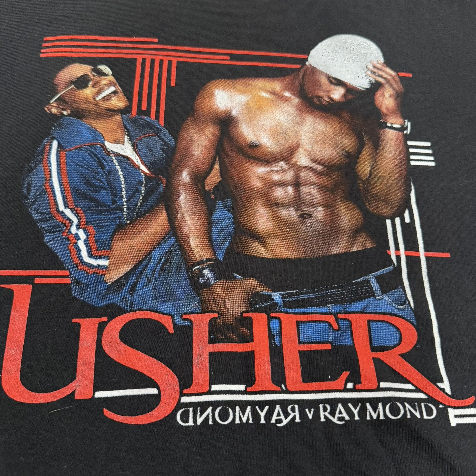 Retro 2010 Usher Rap Tee Shirt Size 2XL raymond v raymond-A - photo 3
