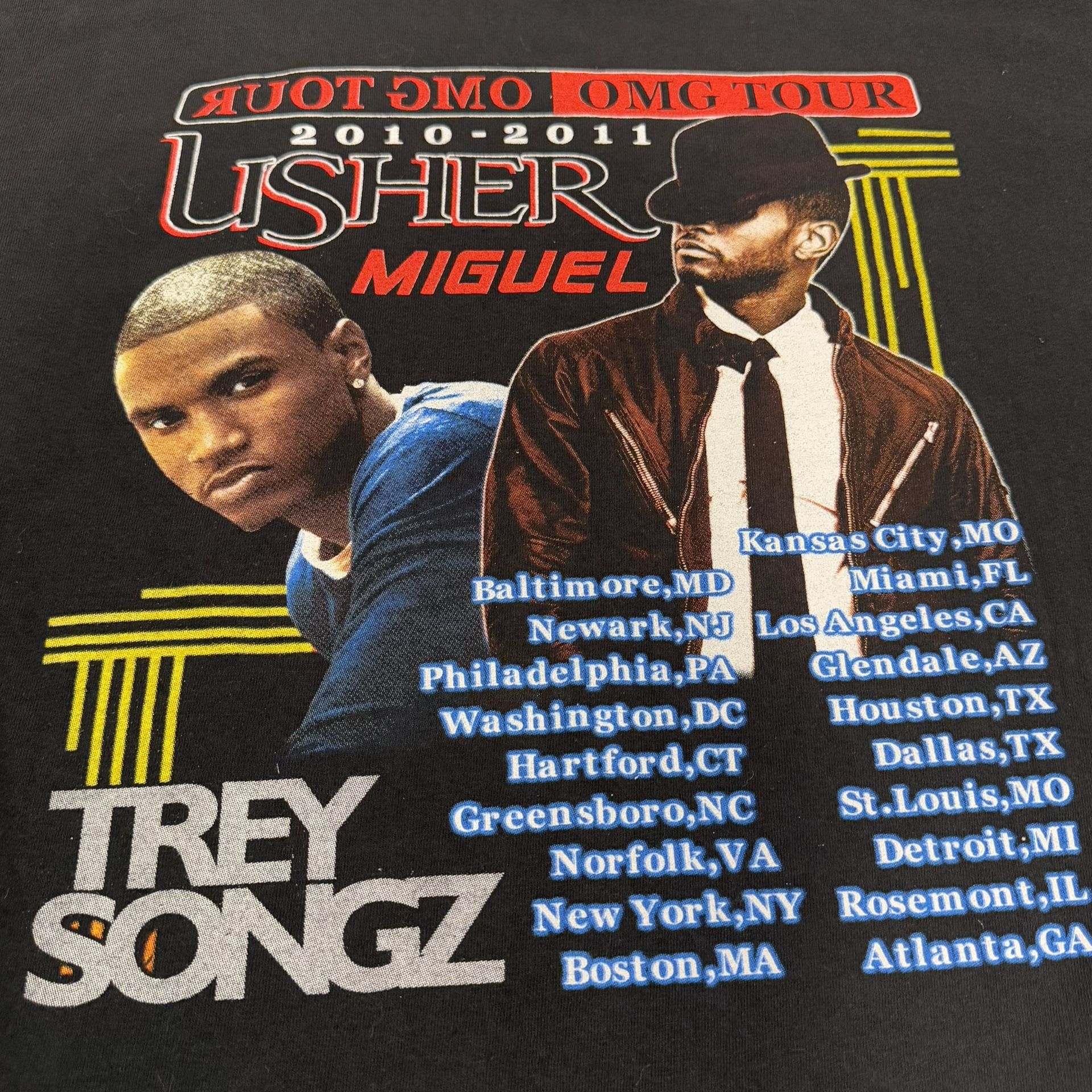Retro 2010 Usher Rap Tee Shirt Size 2XL raymond v raymond-A - photo 4