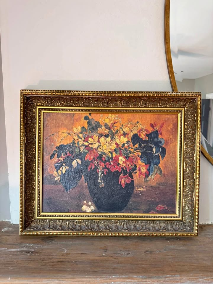 Framed Gauguin "A Vase of Flowers" Artagraph