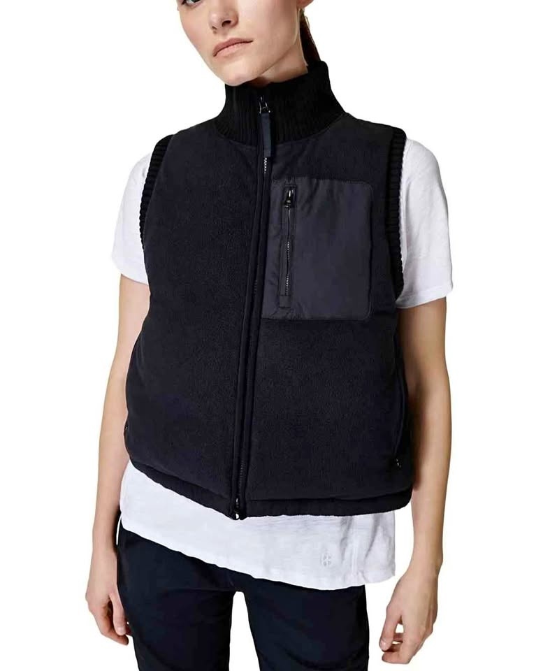 Sweaty Betty Womens Small Black Puffer Vest
