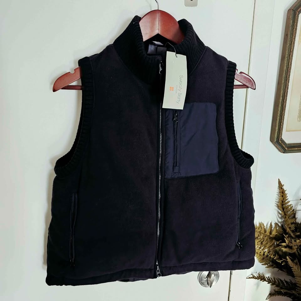 Sweaty Betty Womens Small Black Puffer Vest - photo 3