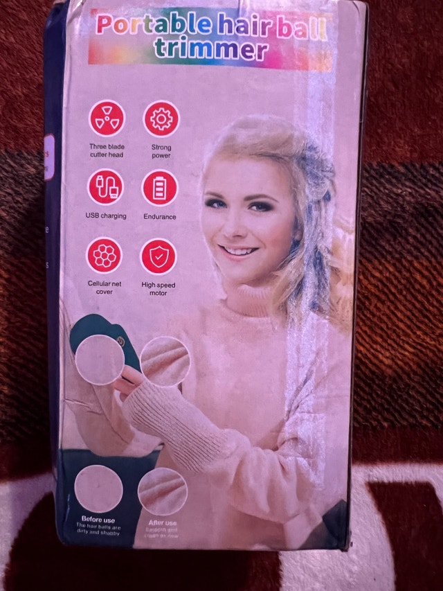 Portable hairball trimmer