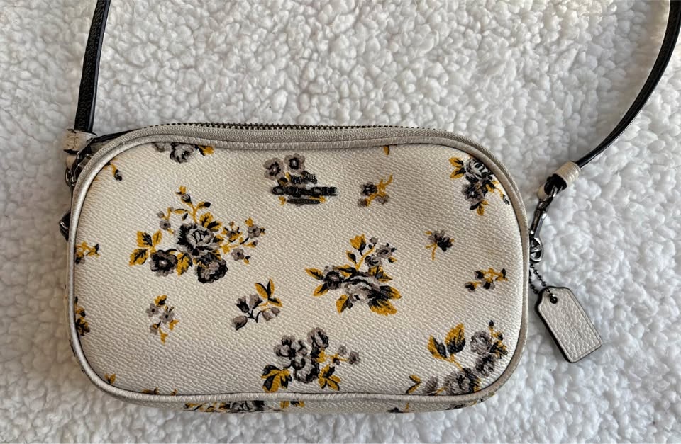 Coach Floral Crossbody Clutch with Prairie Print