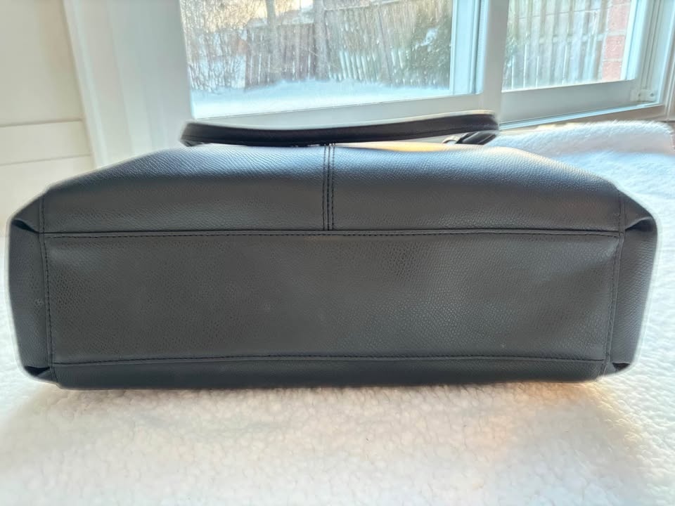 Coach Black Crossgrain Leather Christie Carryall - photo 5