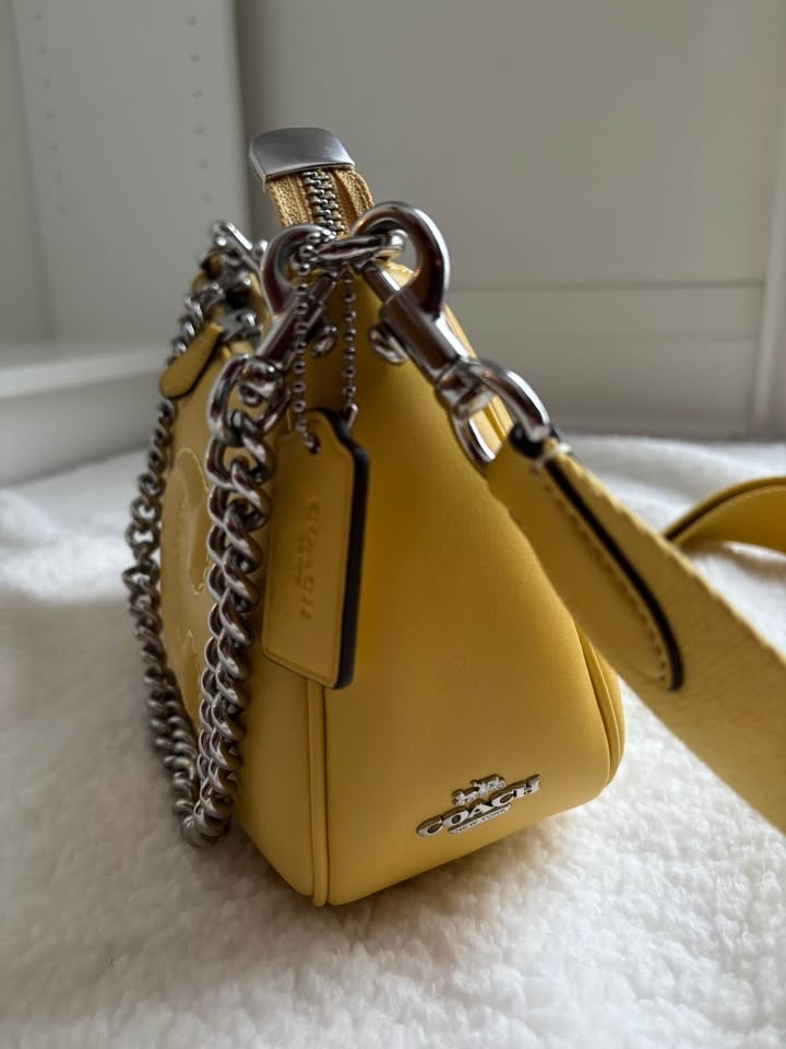Coach Terri Bag Yellow with 2 Straps - photo 2