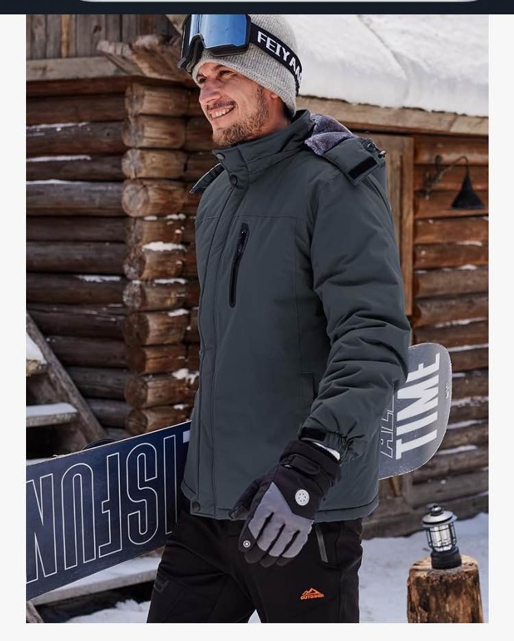 New Small Men's Winter Ski Snow Jacket - photo 4