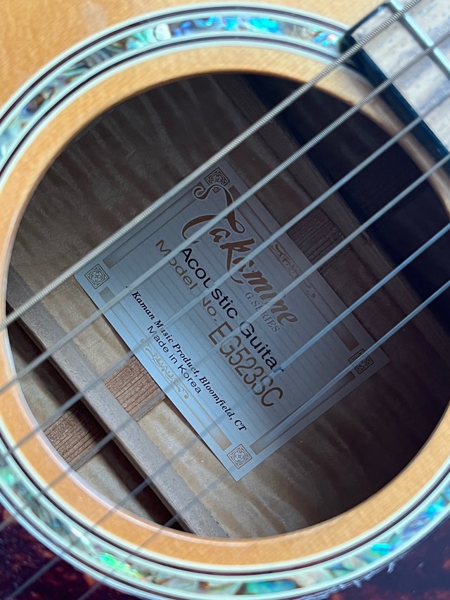 Takamine EG523SC Guitar with Hardcase - photo 3