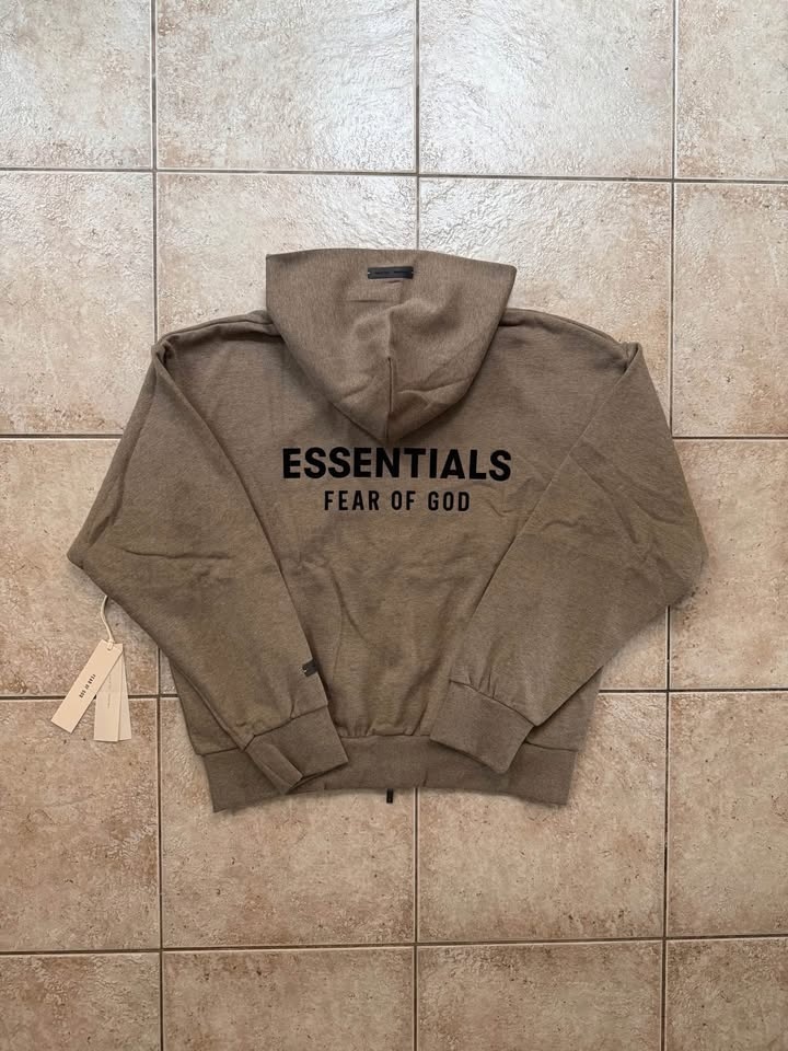 *AUTHENTIC* Essentials SS25 Zip Up Hoodies “Homestead & Jet Blac - photo 3