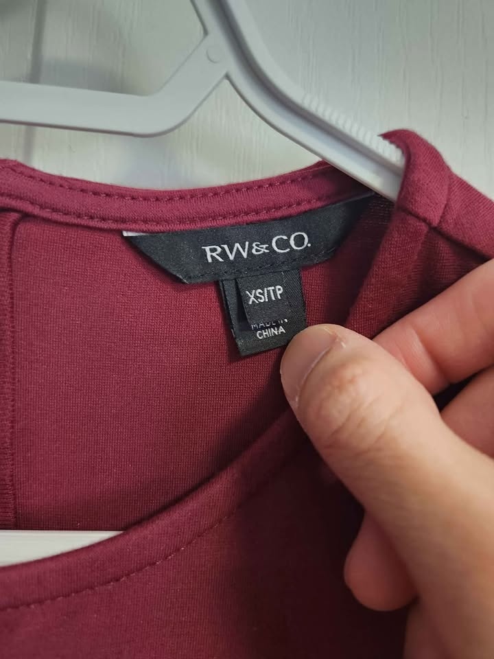RW&CO Burgundy Dress – Work / Event – Size XS - photo 3
