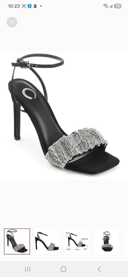 New no box Women Arlette Embellished Ankle Strap Sandals Size: 6 - photo 2