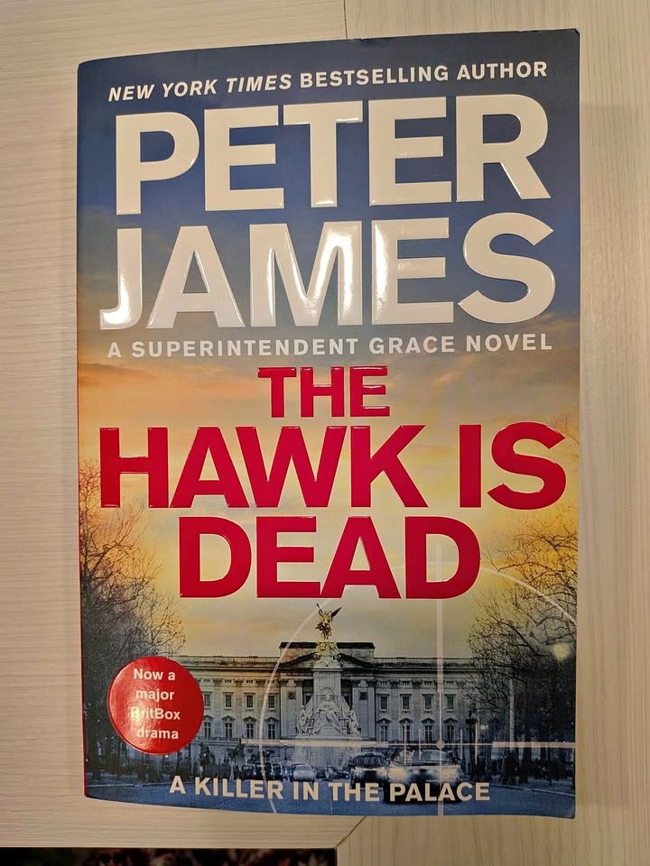 EEUC 2025 softcover book The Hawk is Dead by Peter James