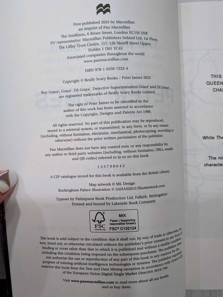 EEUC 2025 softcover book The Hawk is Dead by Peter James - photo 3