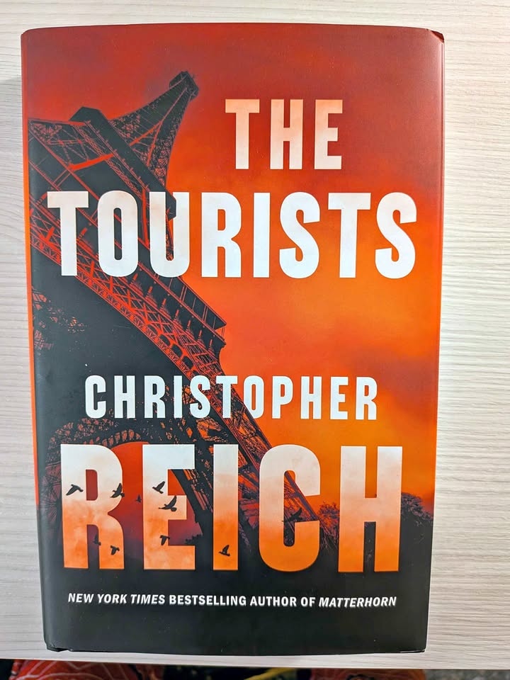 EEUC 2025 hardcover book, Christopher Reich, The Tourists.
