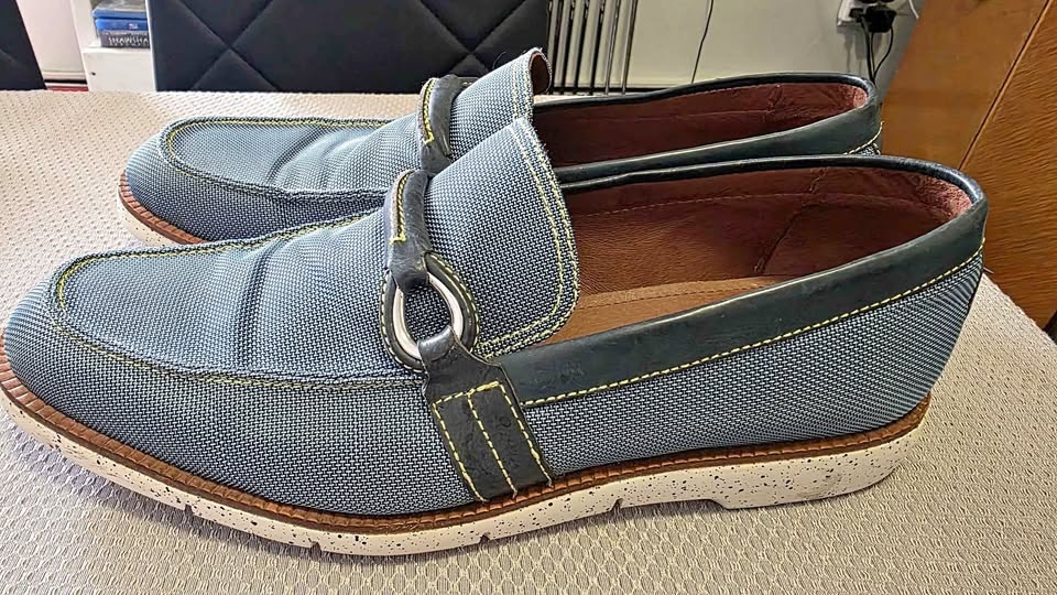Donald J Pliner Men's Evann Light Blue Loafer 12 M
