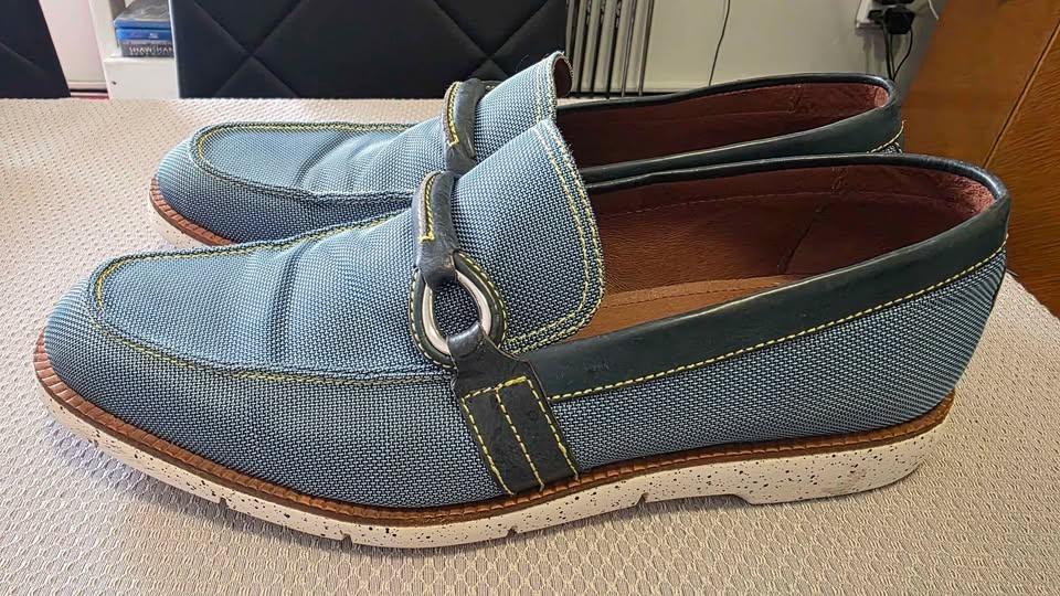 Donald J Pliner Men's Evann Light Blue Loafer 12 M - photo 2