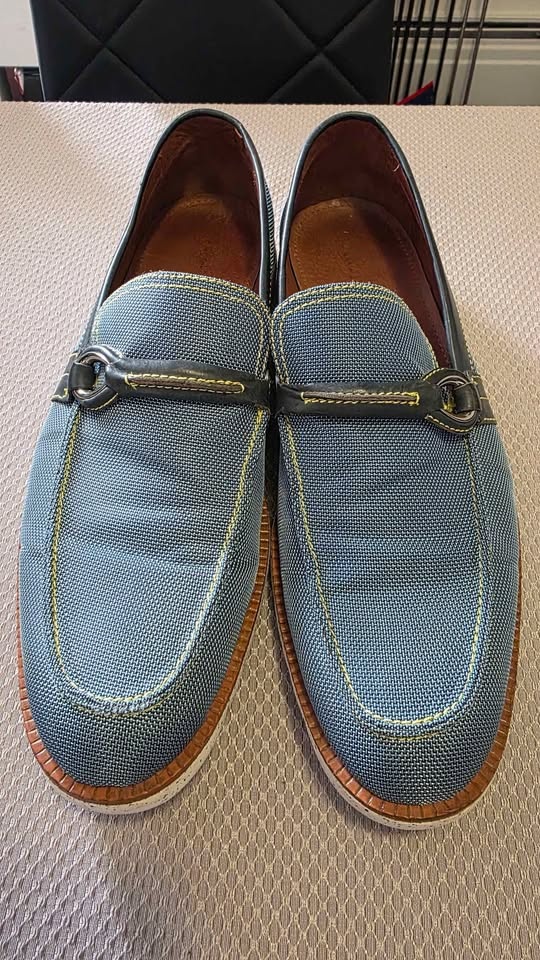 Donald J Pliner Men's Evann Light Blue Loafer 12 M - photo 3