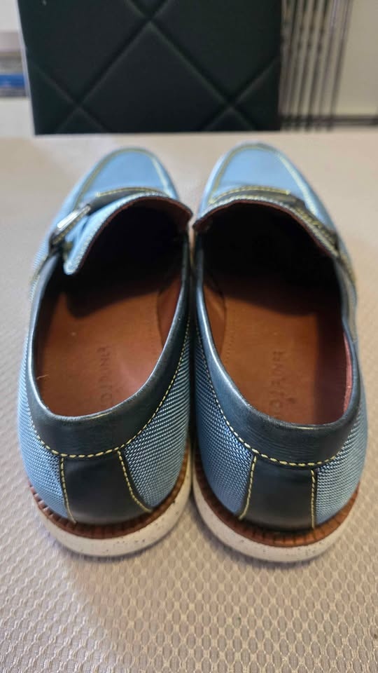 Donald J Pliner Men's Evann Light Blue Loafer 12 M - photo 5