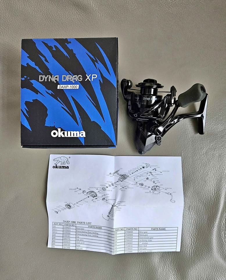 Okuma Dyna Drag XP 1000 micro baitfeeder reel