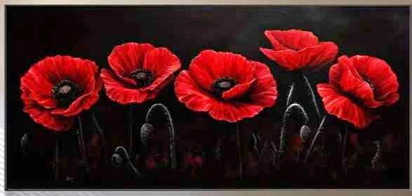 Poppy seeds wall art ( 52 x24 )