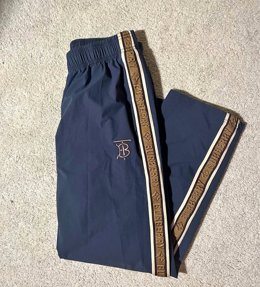 Burberry Navy Track Pants