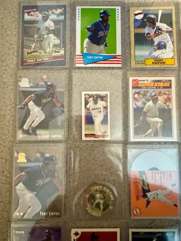 25 Tony Gwynn collectible MLB trading cards Pick- mint condition - photo 2