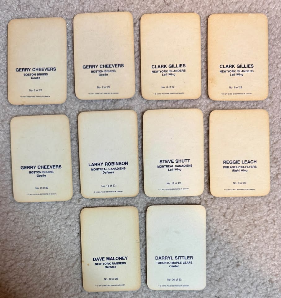 1977-78 Opeechee Glossy NHL Hockey Cards - photo 5