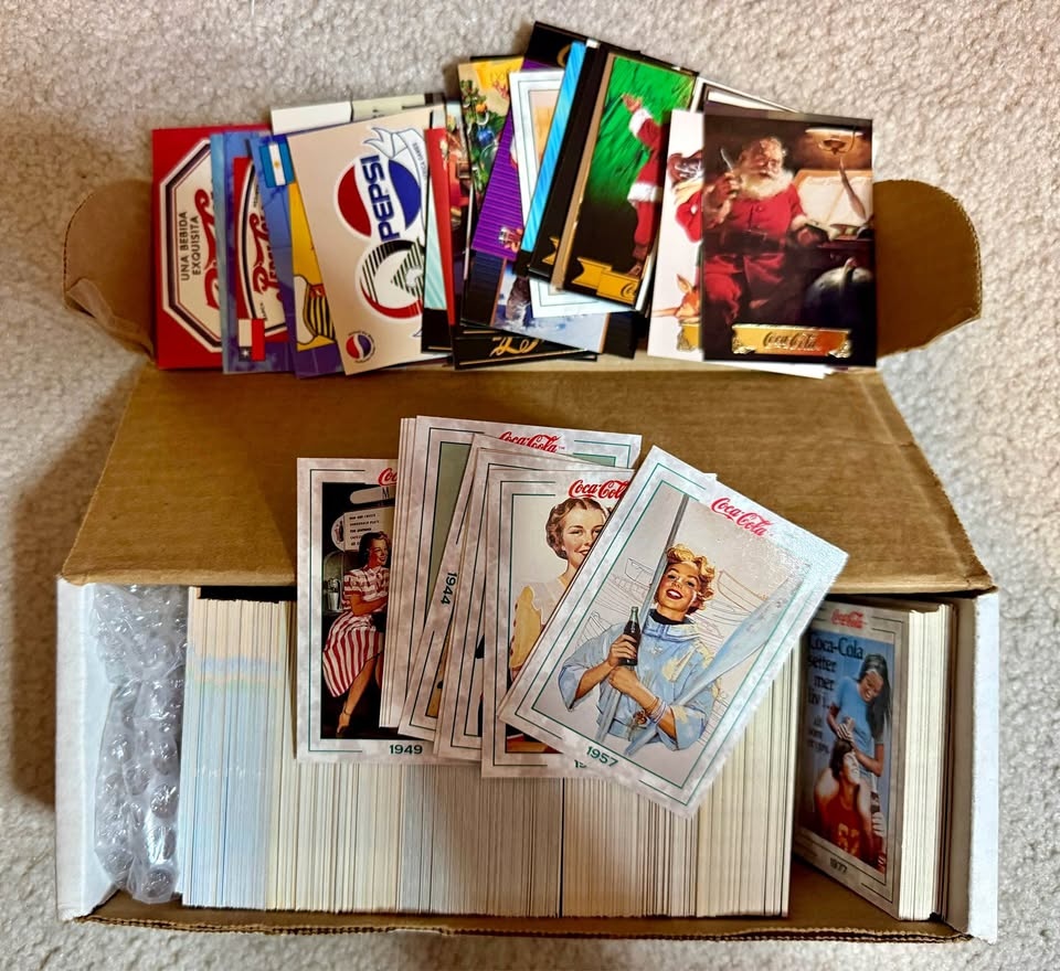 Over 500 Pepsi & Coca Cola Collector Trading Cards