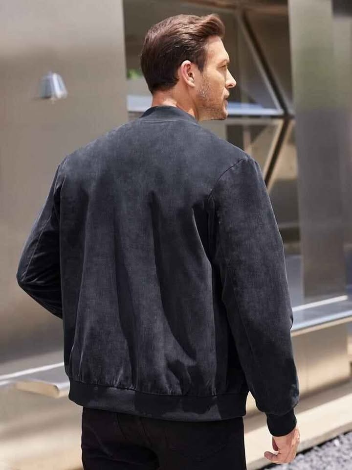 COOFANDY Suede Bomber Jacket Brand New Mississauga - photo 4
