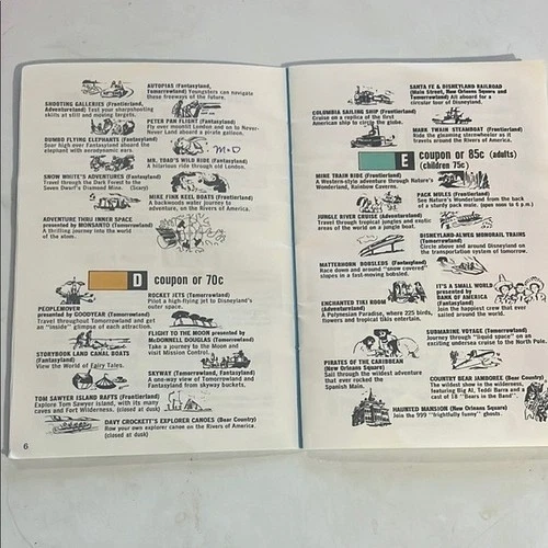 Vintage Summer 1973 Disneyland Guide Booklet - photo 5