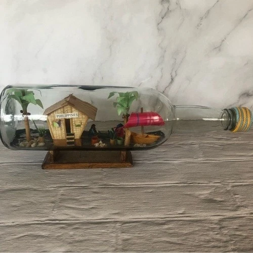 Philippines Village Diorama In A Bottle