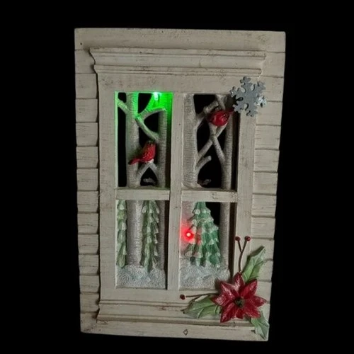 Winter Window Light Up Wall Hanging Decor